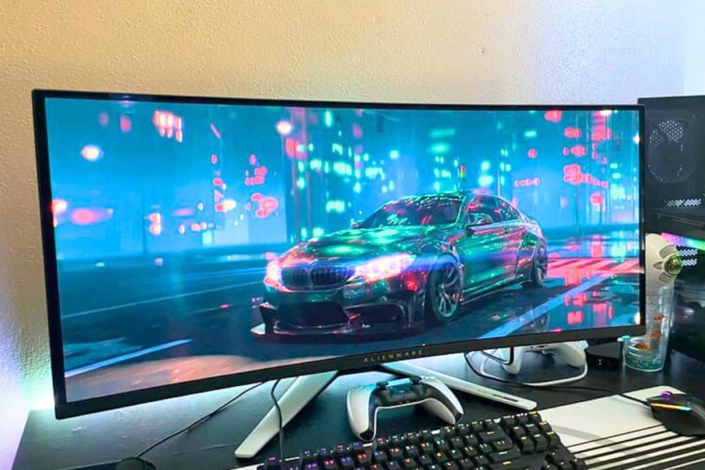 Dell Alienware 34 QD-OLED (AW3423DW) photo durant le test