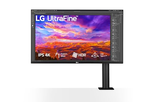 LG ERGO UltraFine 32UN88AP-W Ecran PC 4K 32" - dalle IPS résolution 3840x2160, 5ms 60Hz, HDR 10, DCI-P3 95%, pied ergonomique réglable, USB-C, haut-parleurs