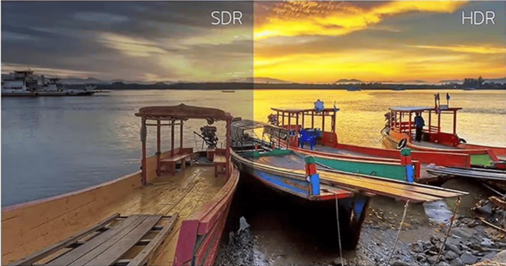 comparaison HDR vs SDR