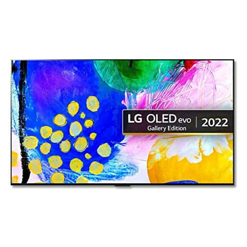 LG Smart TV OLED65G26LA - webOS22 65 Pouces (164 cm) 4K OLED Evo Gallery Edition, processeur Intelligent A9 Gen 5 IA, formats HDR compatibles, HDR Dolby Vision, Dolby Atmos, téléviseur